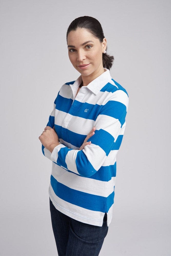 Load image into Gallery viewer, Goondiwindi Cotton Womens Cotton Stripe Rugby
