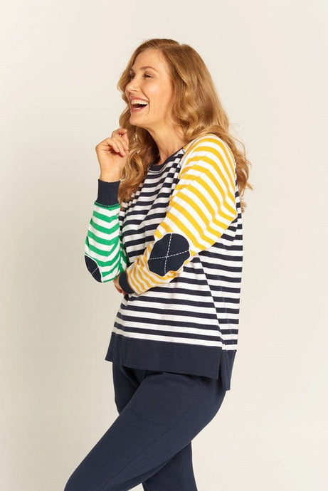 Goondiwindi Cotton Womens Multi Stripe Sweatshirt