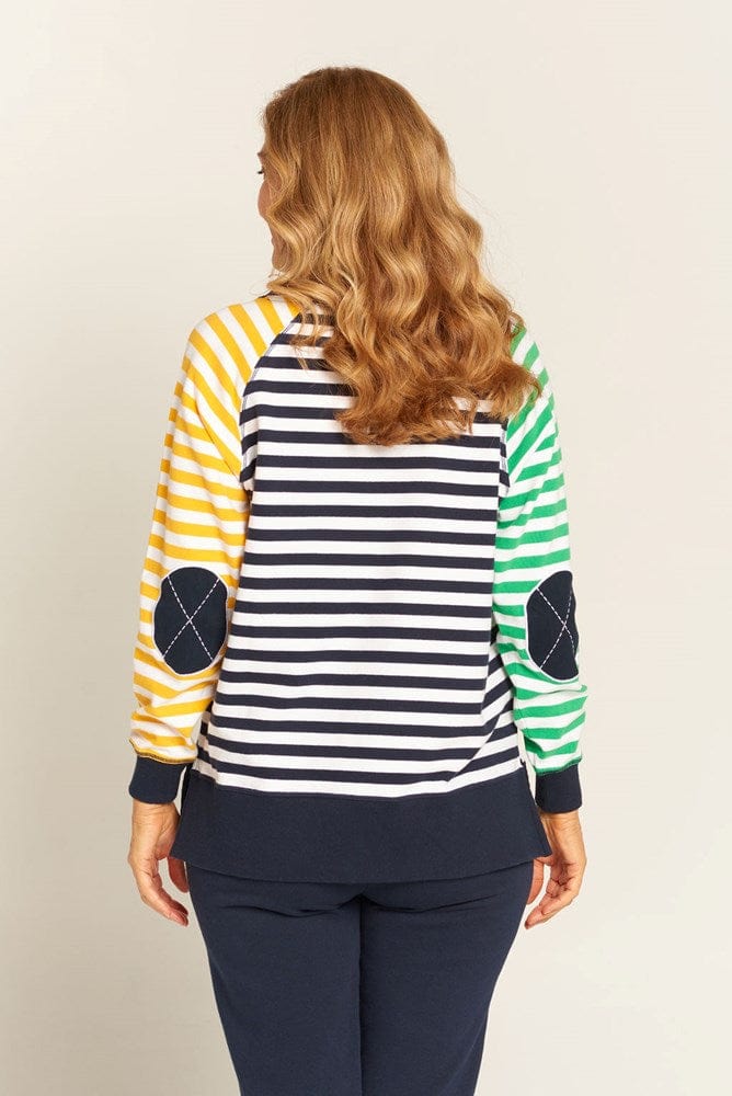 Load image into Gallery viewer, Goondiwindi Cotton Womens Multi Stripe Sweatshirt
