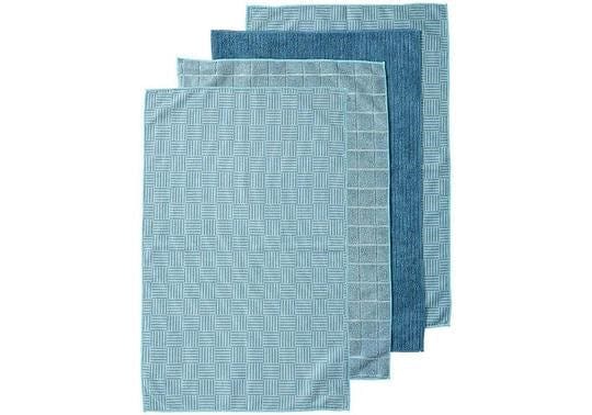 Ladelle Benson Teal Microfibre Kitchen Towel -4pk