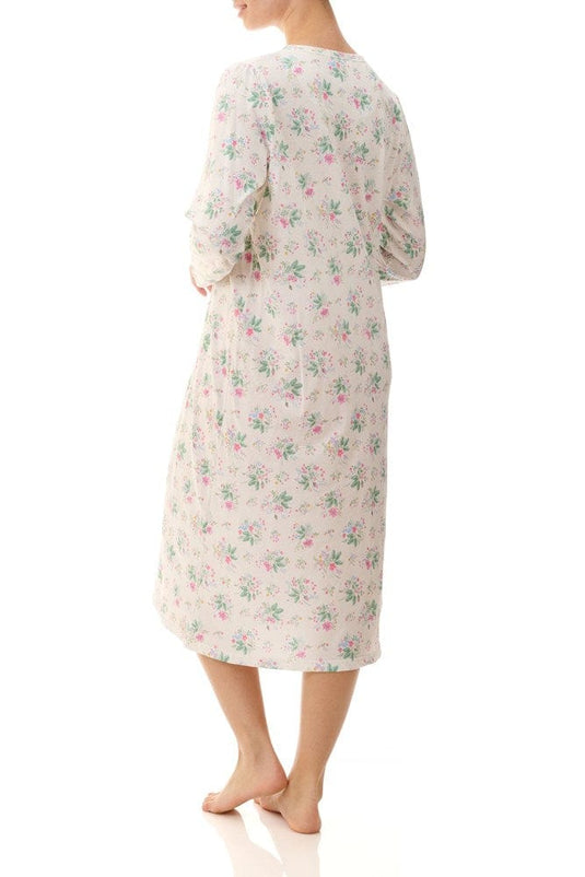 Givoni Womens Mid Nightie - Ivory Floral