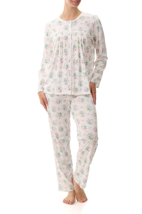Givoni Womens Long Pyjama - Ivory Floral