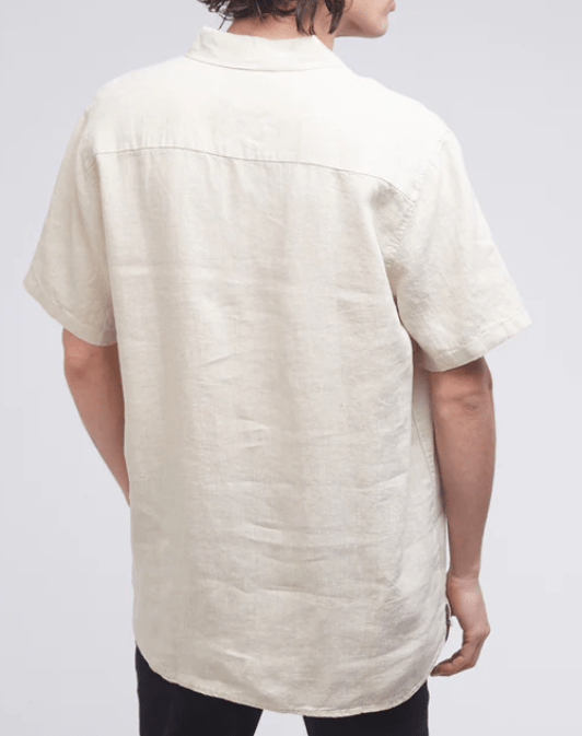Silent Theory Mens Linen Short Sleeve Shirt