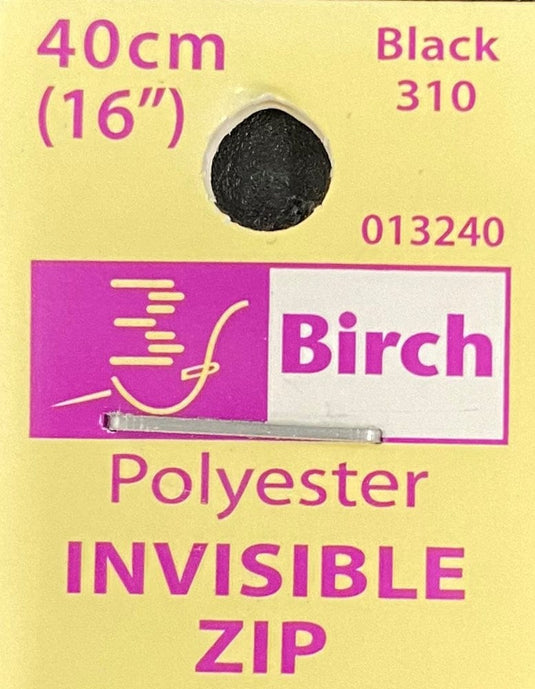 Birch Invisible Zip 40cm