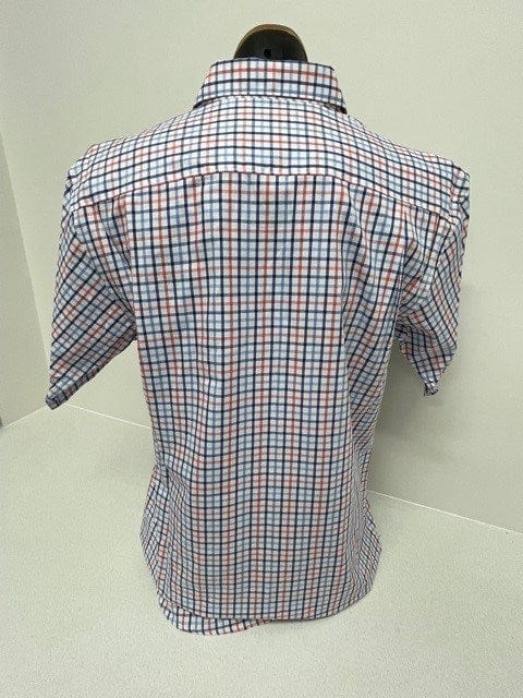 Load image into Gallery viewer, Bisley Mens Blue Cotton Medium Check Shirt
