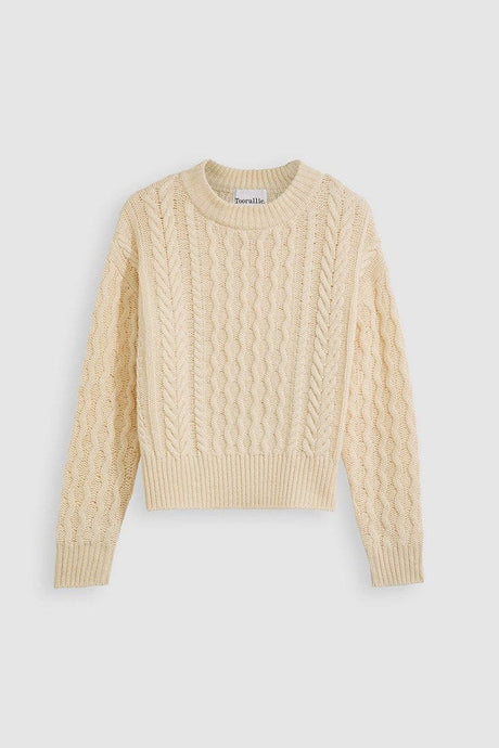 Toorallie Womens Honeycomb Cable Knit Sweater