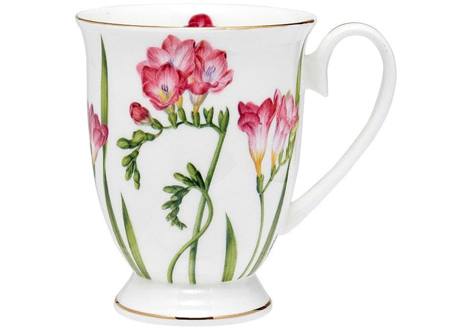 Ladelle Floral Symphony Freesia Footed Mug