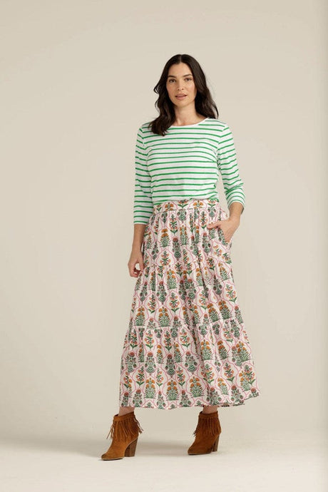 Goondiwindi Cotton Womens Floral Tiered Skirt