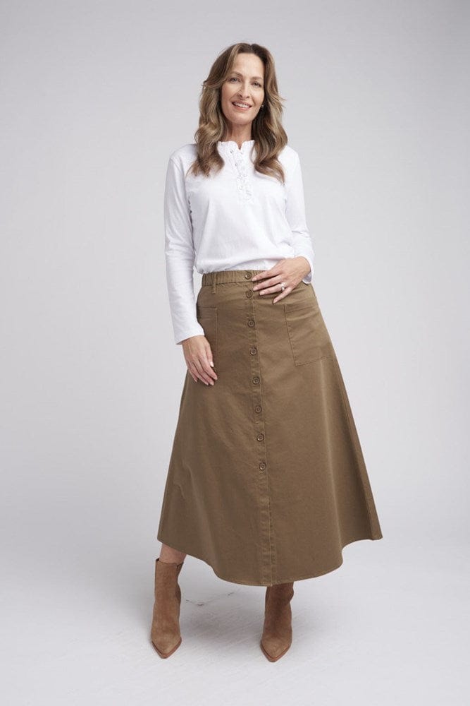 Load image into Gallery viewer, Goondiwindi Cotton Womens Button Through Skirt
