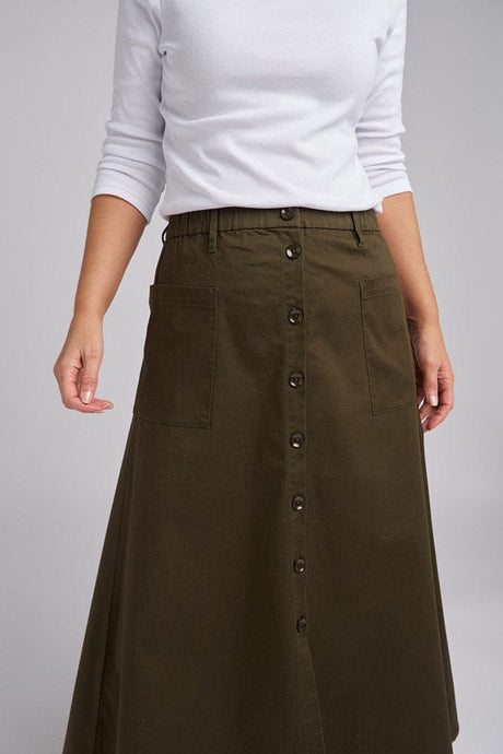 Goondiwindi Cotton Womens Button Through Skirt