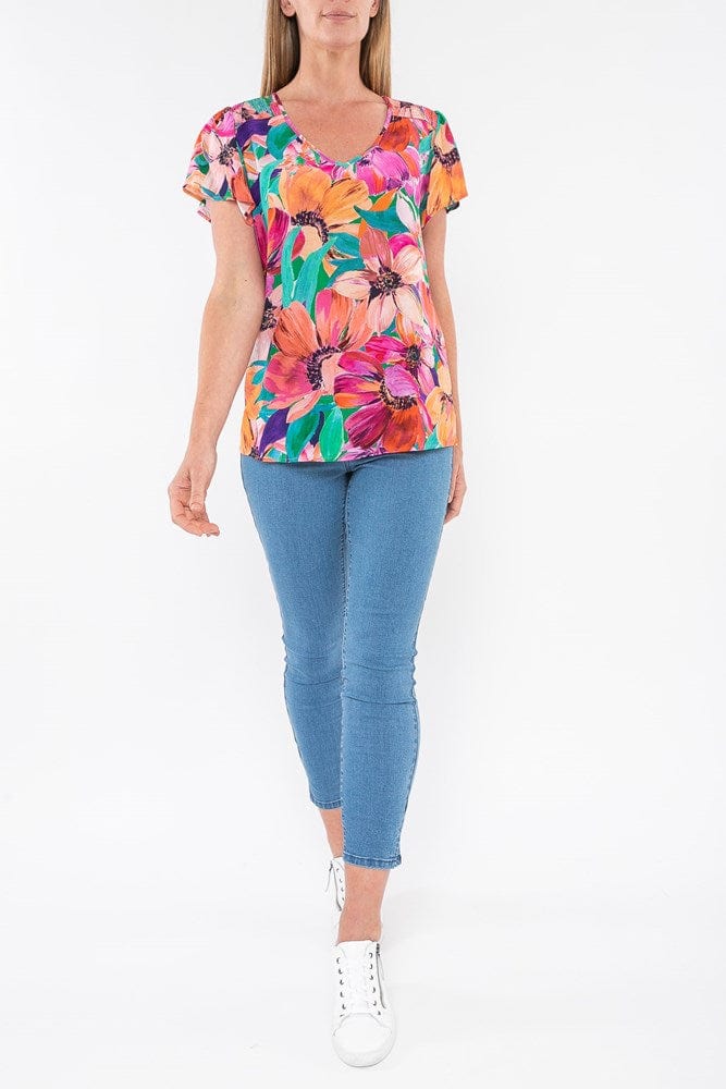 Load image into Gallery viewer, Jump Womens Paradise Floral Top
