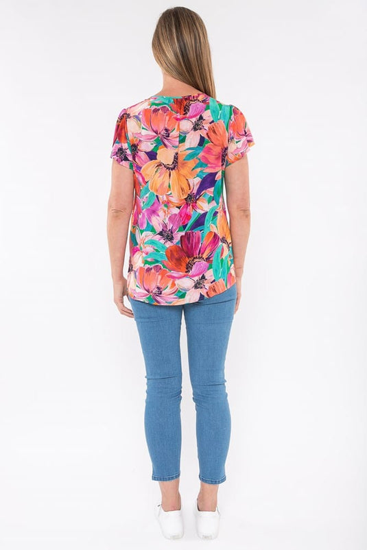 Jump Womens Paradise Floral Top