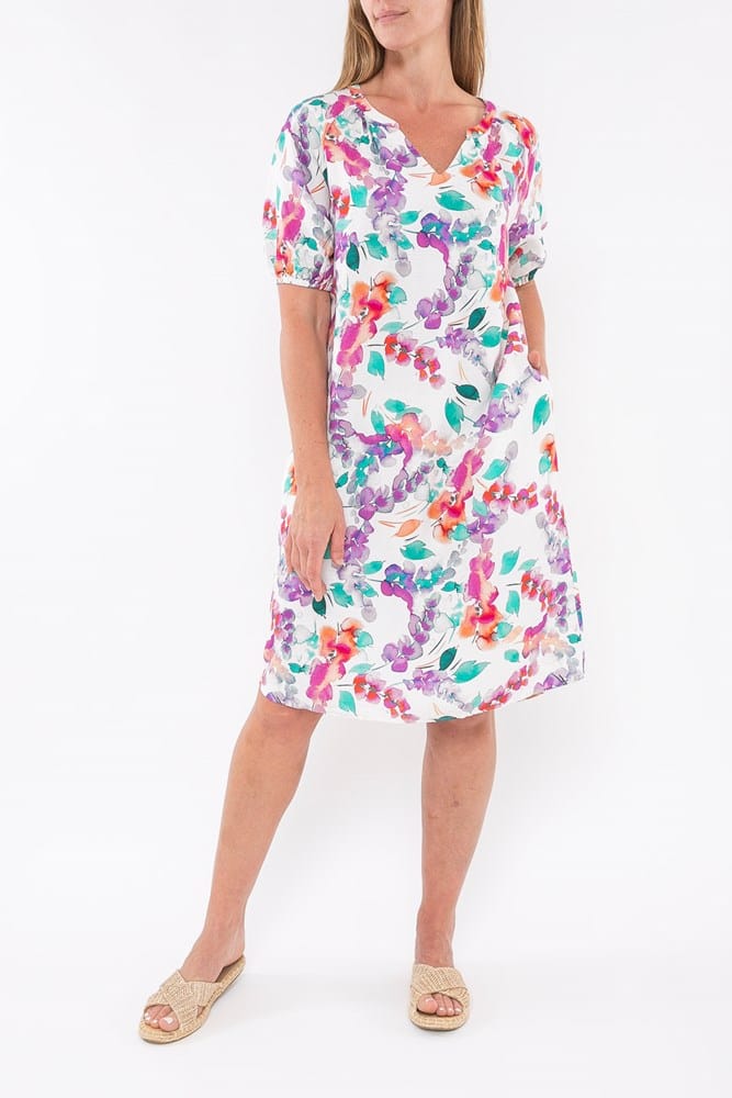 Load image into Gallery viewer, Jump Womens Painterly Floral Dress

