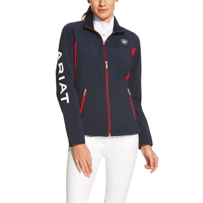 Load image into Gallery viewer, Ariat Womens Navy New Team Softshell Jacket
