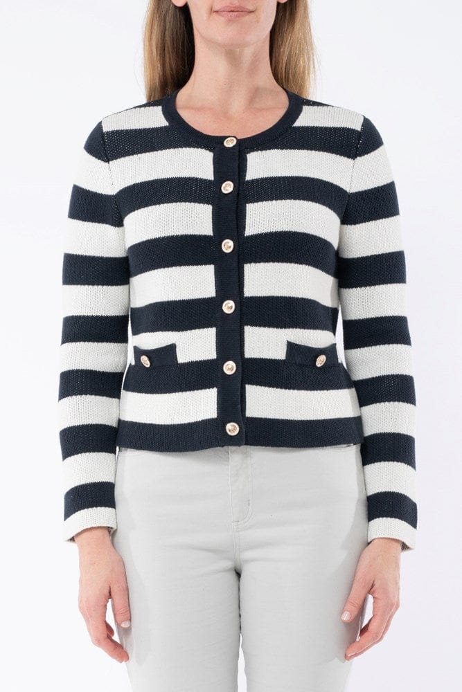 Load image into Gallery viewer, Jump Womens Stripe Jacket Cardigan
