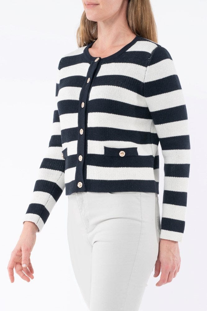 Load image into Gallery viewer, Jump Womens Stripe Jacket Cardigan
