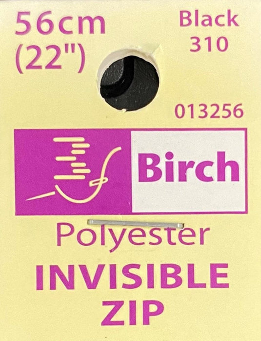 Birch Invisible Zip 56cm