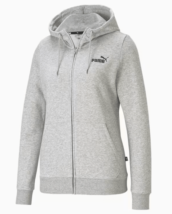 Puma Womens ESS Small Logo Full-Zip Hoodie