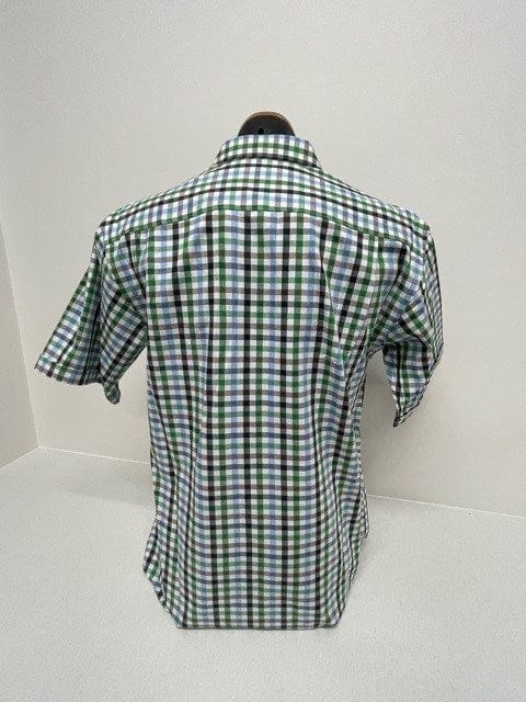 Load image into Gallery viewer, Bisley Mens Green Cotton Medium Check Shirt
