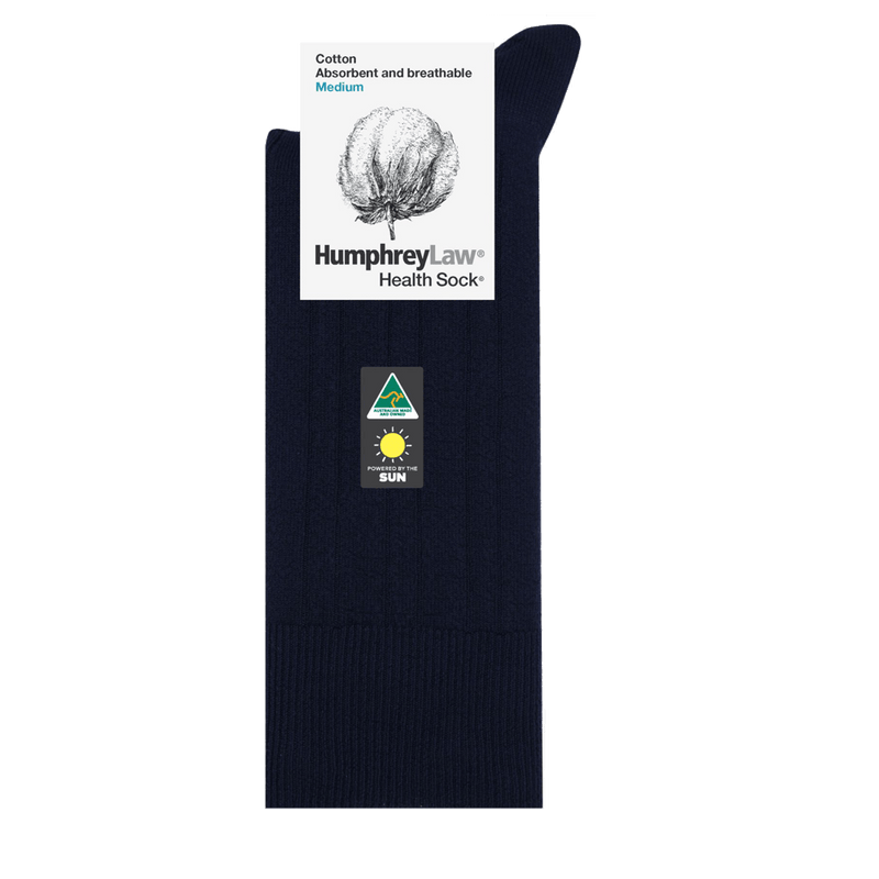 Load image into Gallery viewer, Humphrey Law Mens 95% Mercerised Cotton Health Sock
