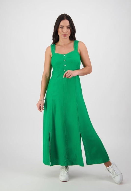 Vassalli Womens Sleeveless Dress With Wide Straps