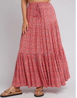Allabouteve Womens Rosanna Floral Maxi Skirt
