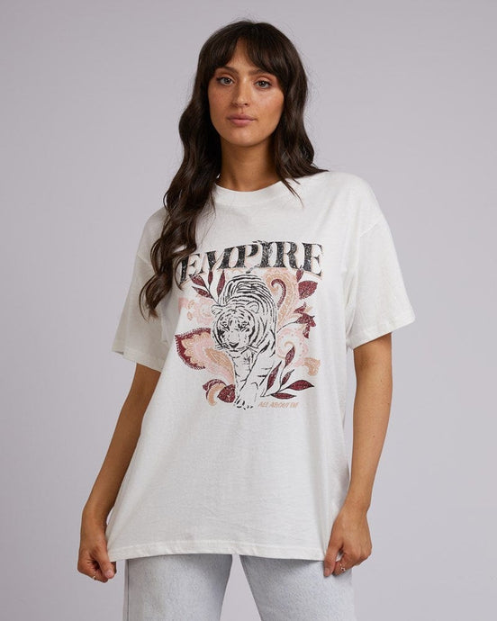 Allabouteve Womens Empire Oversized Tee
