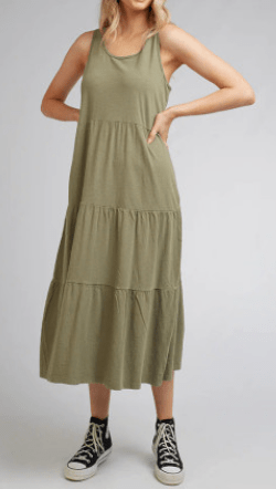 Allabouteve Womens AAE Linen Midi Dress
