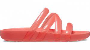 Crocs Splash Glossy Strappy Sandal - Neon Watermelon