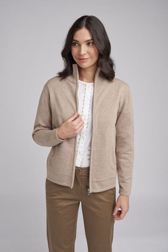 Goondiwindi Cotton Womens Zip Knit Cardigan