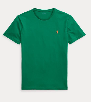 Load image into Gallery viewer, Ralph Lauren Mens Custom Slim Fit Jersey Crewneck T-Shirt - Primary Green
