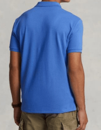 Load image into Gallery viewer, Ralph Lauren Mens Custom Slim Fit Mesh Polo Shirt - Maidstone Blue
