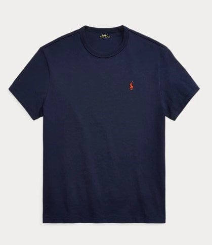 Load image into Gallery viewer, Ralph Lauren Mens Classic Fit Jersey Crewneck T-Shirt - Navy
