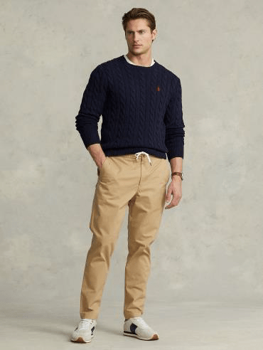 Load image into Gallery viewer, Ralph Lauren Mens Cable Knit Cotton Sweater
