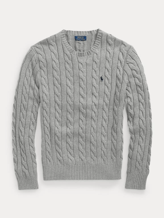 Load image into Gallery viewer, Ralph Lauren Mens Cable Knit Cotton Sweater
