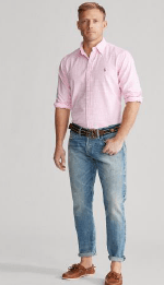 Ralph Lauren Mens Custom Fit Gingham Shirt