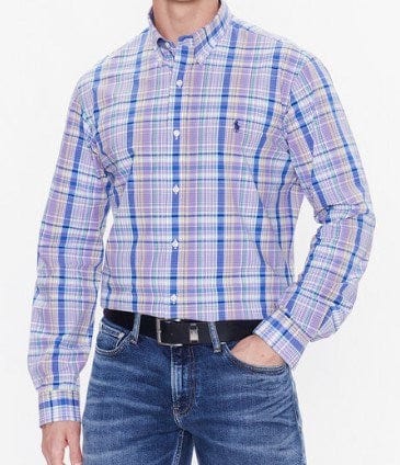 Ralph Lauren Mens Stretch Custom Fit Woven Shirt