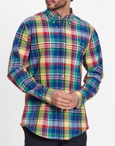 Ralph Lauren Mens Stretch Custom Fit Woven Shirt