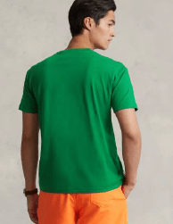 Ralph Lauren Mens Classic Fit Logo Jersey T-Shirt - Athletic Green