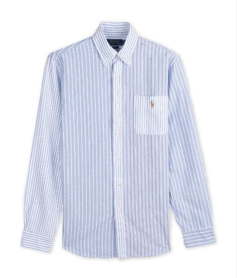 Ralph Lauren Mens 100% Cotton Custom Fit Woven Shirt