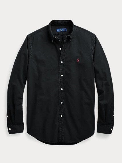 Ralph Lauren Big Men's Cotton Oxford Black Shirt