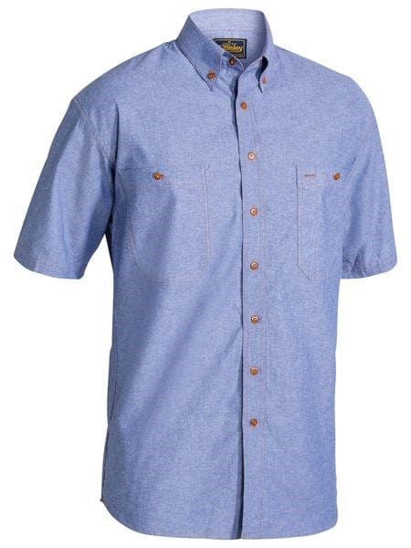 Load image into Gallery viewer, Bisley Chambray Shirt - Short Sleeve
