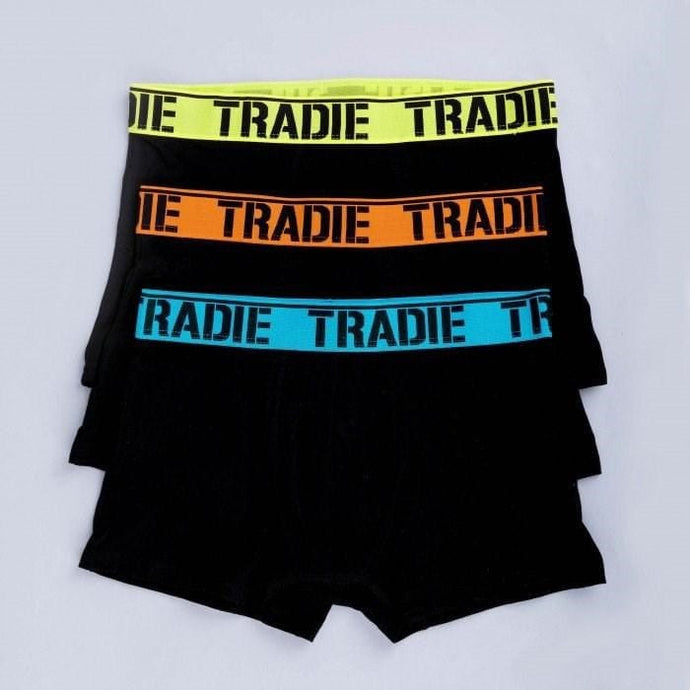 Tradie Mens 3 Pack Fitted Trunks