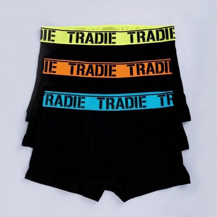 Load image into Gallery viewer, Tradie Mens 3 Pack Fitted Trunks

