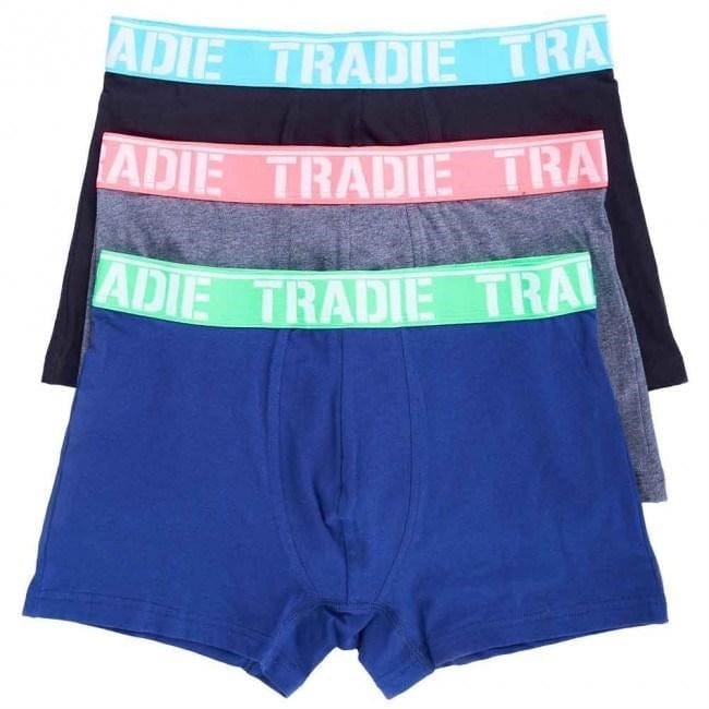 Load image into Gallery viewer, Tradie Mens 3 Pack Fitted Trunks
