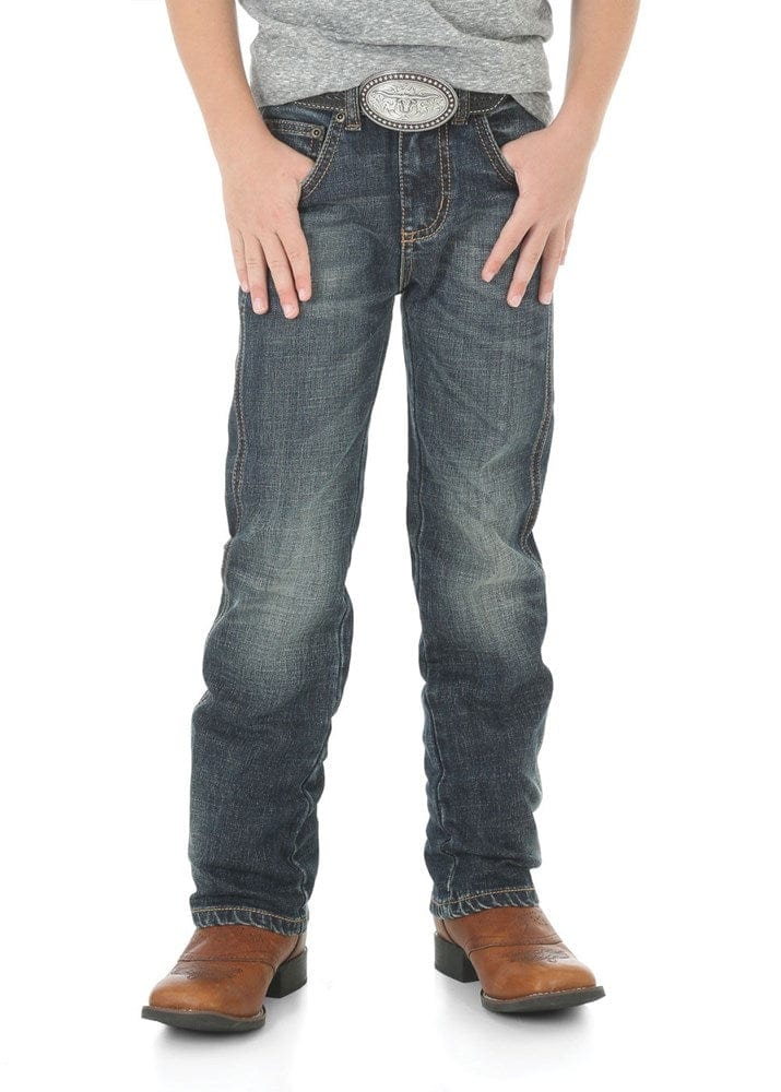 Load image into Gallery viewer, Wrangler Junior Boys Retro Slim Straight Jeans
