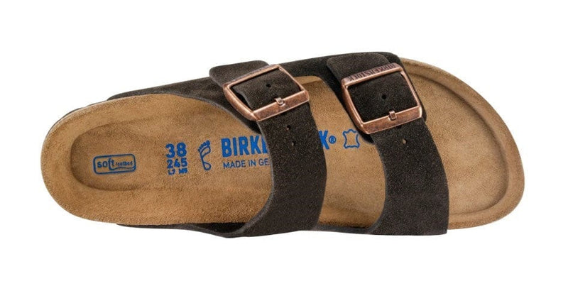 Load image into Gallery viewer, Birkenstock Arizona SFB Mocca Suede Leather

