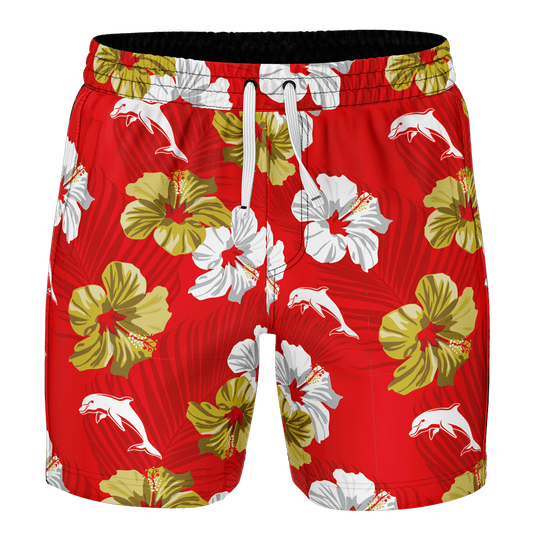 NRL Mens Aloha Volley Swim Shorts - Dolphins