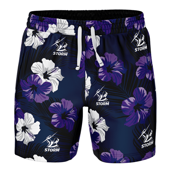 NRL Mens Aloha Volley Swim Shorts - Storm