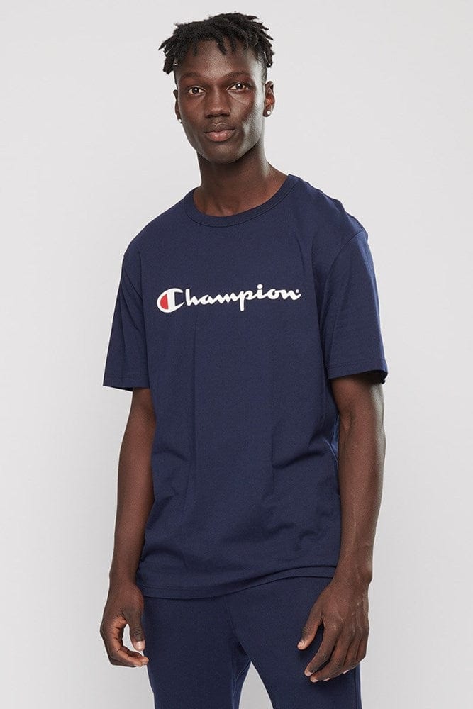 Load image into Gallery viewer, Champion Mens Script SS Tee
